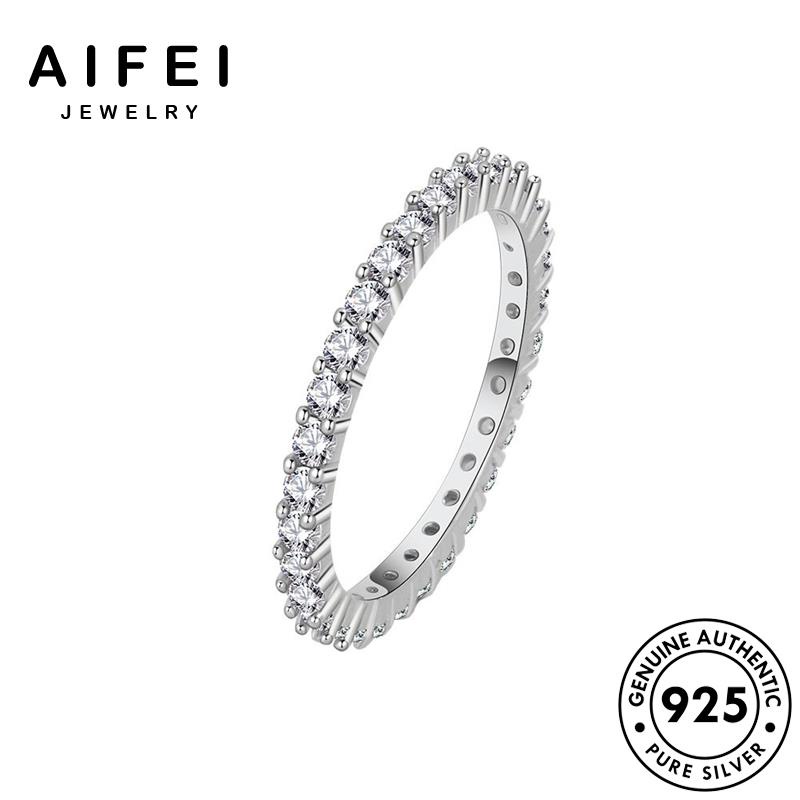 AIFEI JEWELRY cách sức bạc nhẫn cương nữ 925 kiện phụ bản thời quốc moissanite kim trang nguyên hàn thật nhân R452
