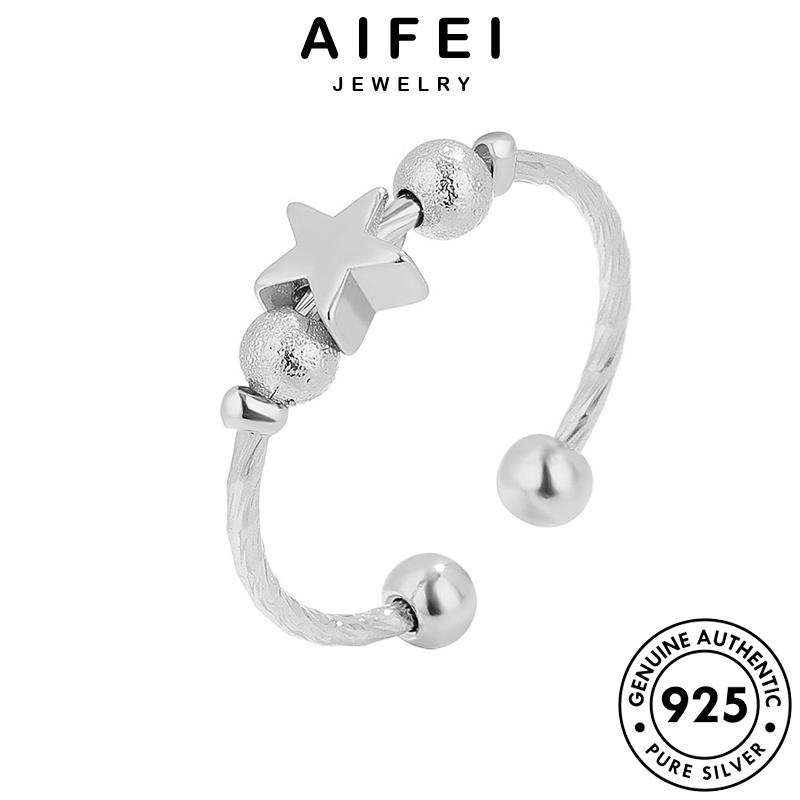 AIFEI JEWELRY bản cánh thật kiện hàn vàng ngôi quốc trang nhẫn 925 nguyên bạc nữ thời năm phụ sức sao R454