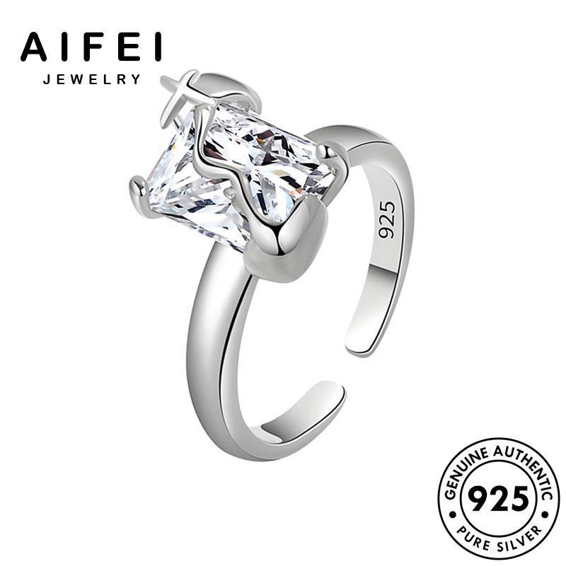 AIFEI JEWELRY bản thiên bạc 925 kiện nguyên phụ nhẫn quốc sức kim cương cổ nữ trang văn điển thời moissanite thật hàn R462