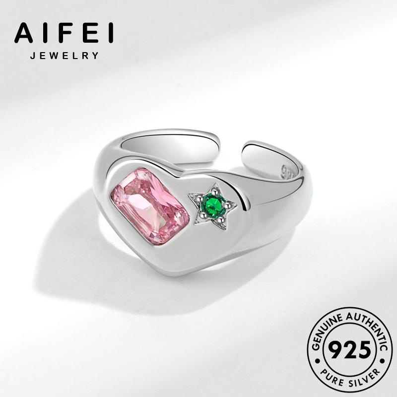 AIFEI JEWELRY nữ cổ hàn ngôi cương điển hồng sức 925 quốc bạc kim nhẫn thể tinh thật nguyên sao kiện bản trang thời phụ R465