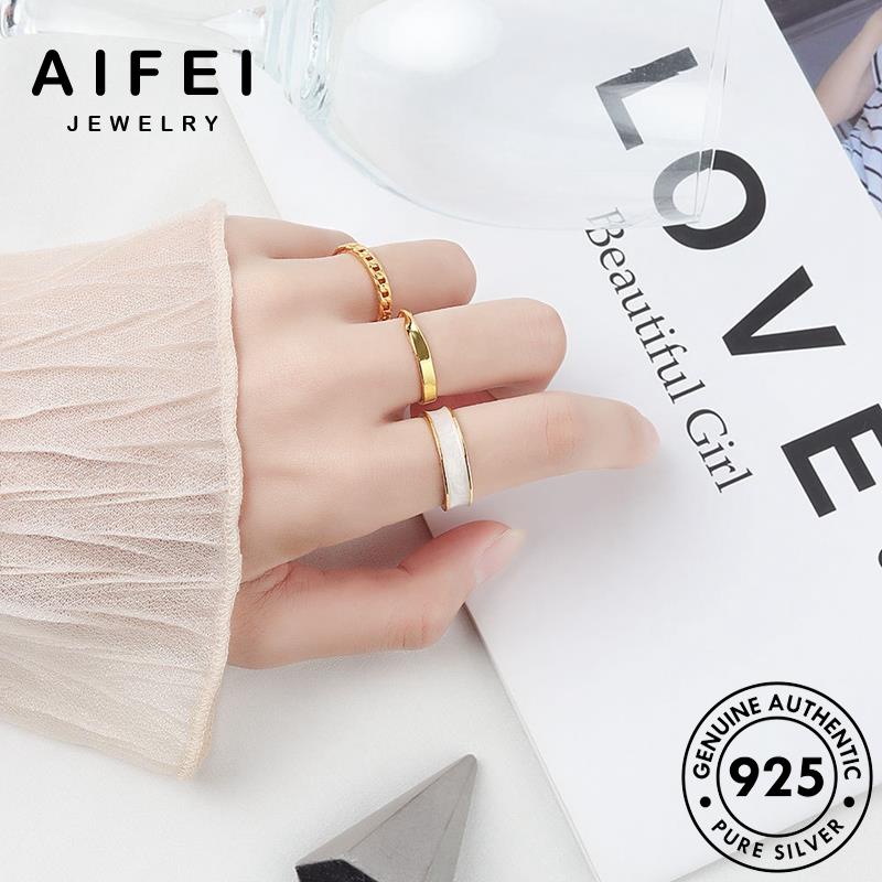 AIFEI JEWELRY trang 925 nhẫn trang vàng nữ sức kiện thời thời hàn quốc phụ thật bạc bản nguyên R472
