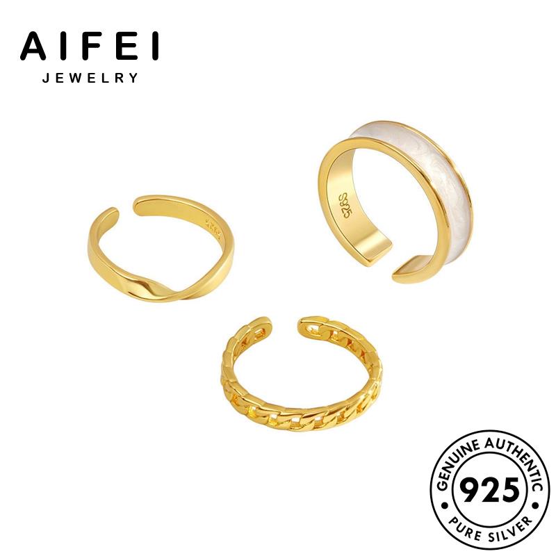 AIFEI JEWELRY trang 925 nhẫn trang vàng nữ sức kiện thời thời hàn quốc phụ thật bạc bản nguyên R472