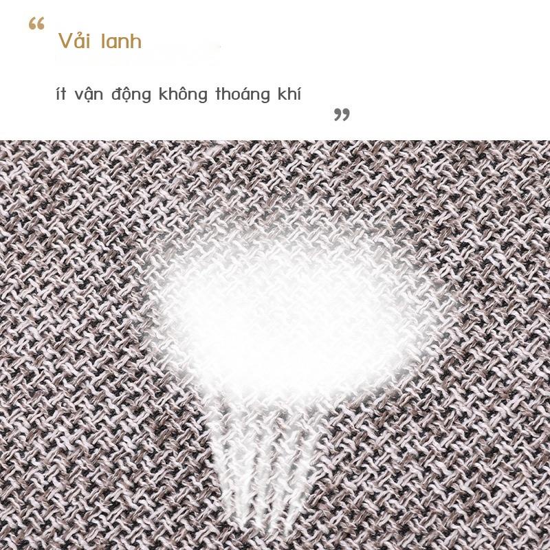 Đệm Lót Ghế Ô Tô Bộ 3 Món Bốn Mùa Đa Năng Đơn Vải Lanh