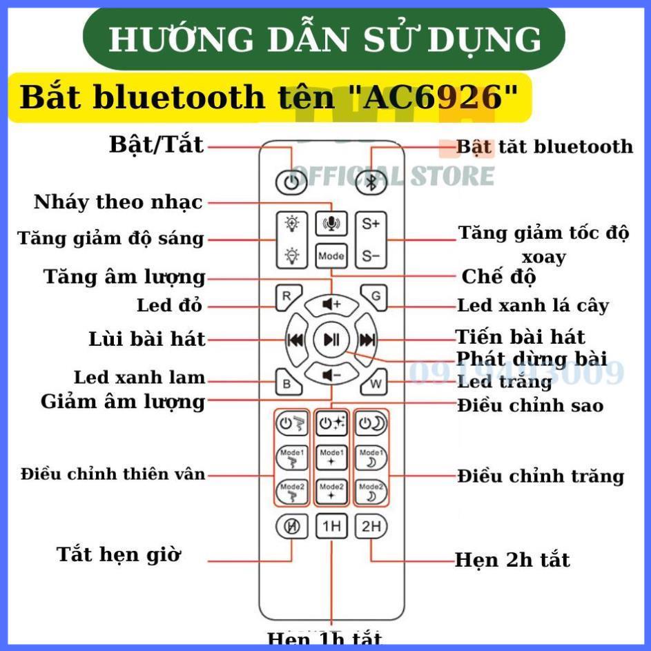 Đèn thiên hà v10Plus loa bluetooth - Đèn chiếu sao tạo không gian lãng mạn, sự kiện hội họp, phòng baz HN SHOP