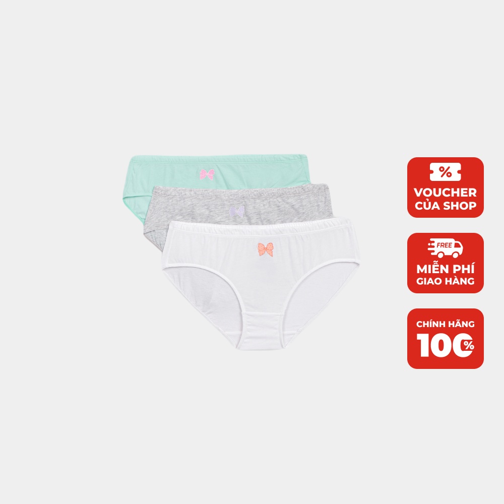 Pack 3 quần lót bé gái tam giác chất cotton CANIFA - 1US23A003