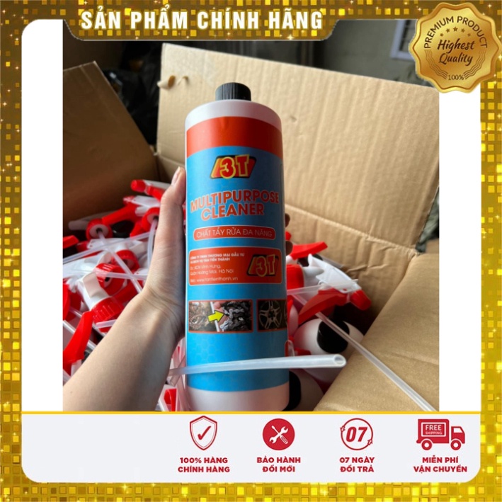 Chất tẩy rửa đa năng 3T chuyên tẩy đầu bò, lốc máy, vành xe ô tô, xe máy ( Chai 1 lít) Thùy Linh Tools