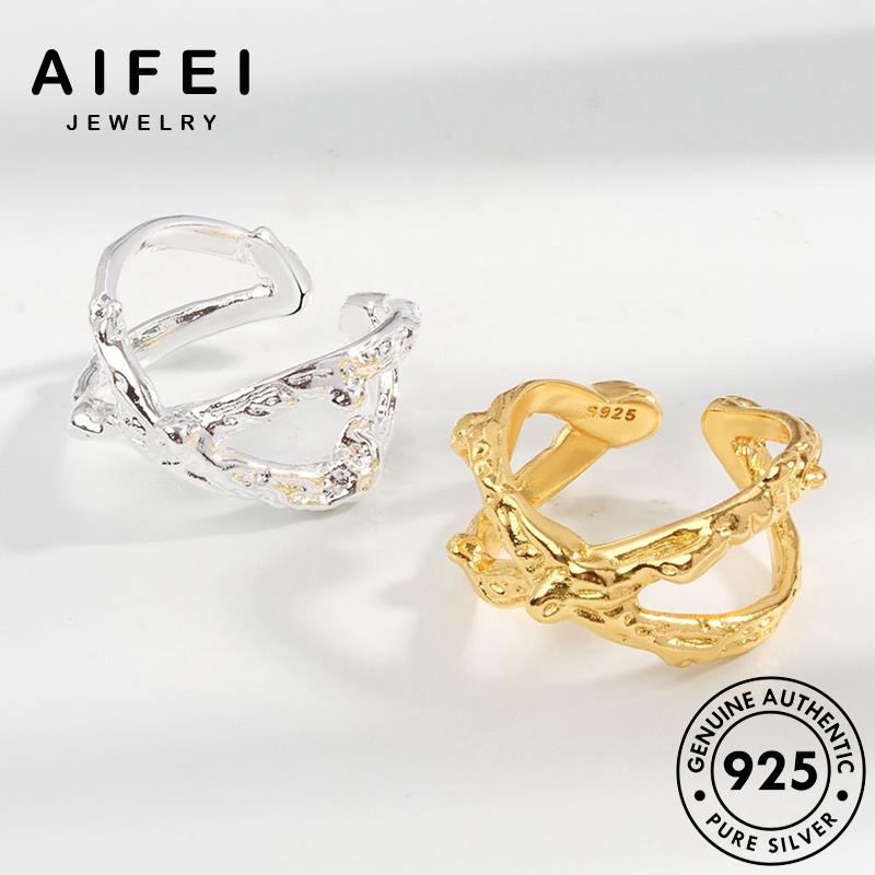 AIFEI JEWELRY cá nữ 925 trang quốc tính thời thật bạc dòng nguyên vàng nhẫn phụ sức bản hàn kiện R1045