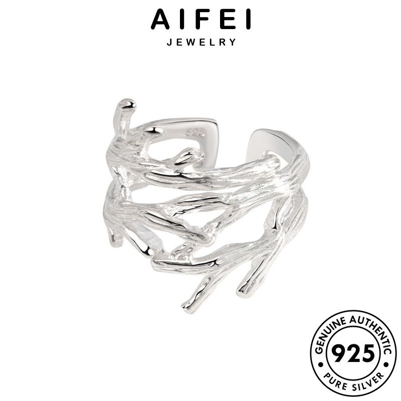 AIFEI JEWELRY giản đơn vàng nữ nhánh kiện chi 925 nhẫn trang thật hàn nguyên phụ bạc sức quốc thời bản R1050