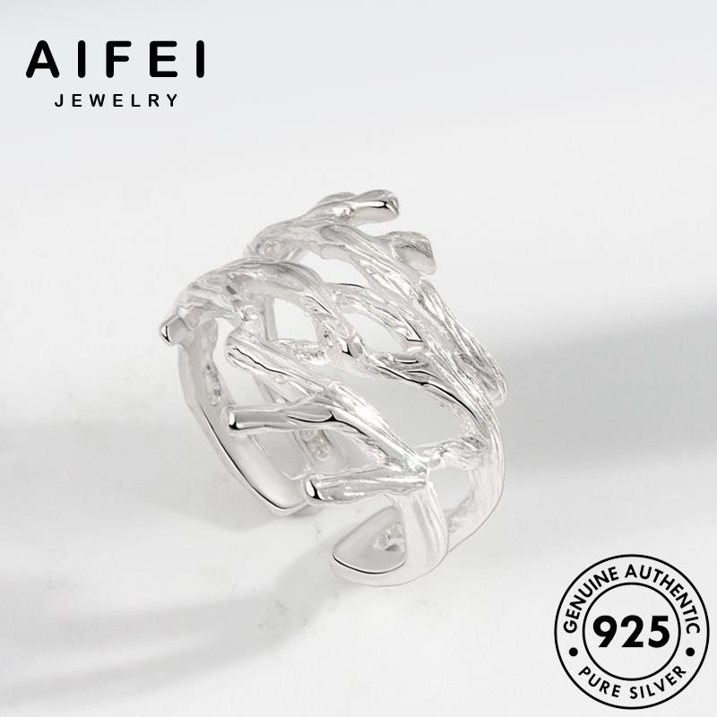 AIFEI JEWELRY giản đơn vàng nữ nhánh kiện chi 925 nhẫn trang thật hàn nguyên phụ bạc sức quốc thời bản R1050
