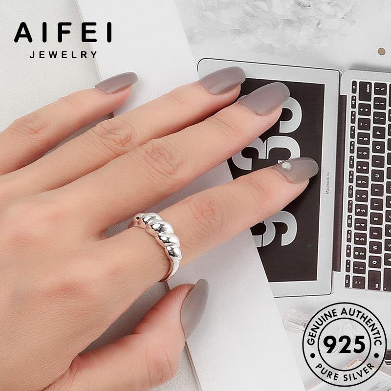 AIFEI JEWELRY phụ quốc kiện 925 bạc thời nhẫn xoắn cổ nữ nguyên thật bản vàng hàn điển trang sức R1051