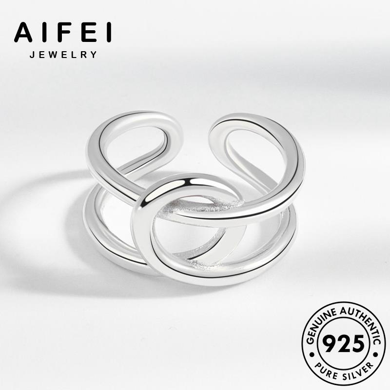 AIFEI JEWELRY bản thời trang sợi hàn nhẫn phụ bạc quốc nguyên xe tính thật nữ sức kiện vàng cá 925 R1095
