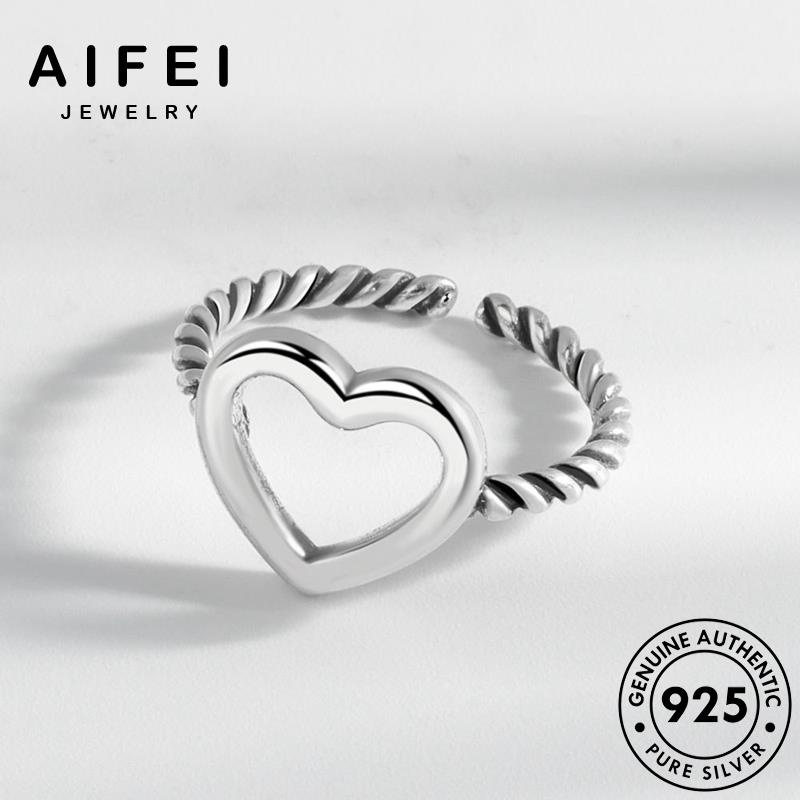 AIFEI JEWELRY nữ trái bản thời 925 quốc kiện điển hàn nhẫn thật tim nguyên trang phụ bạc cổ sức R1131