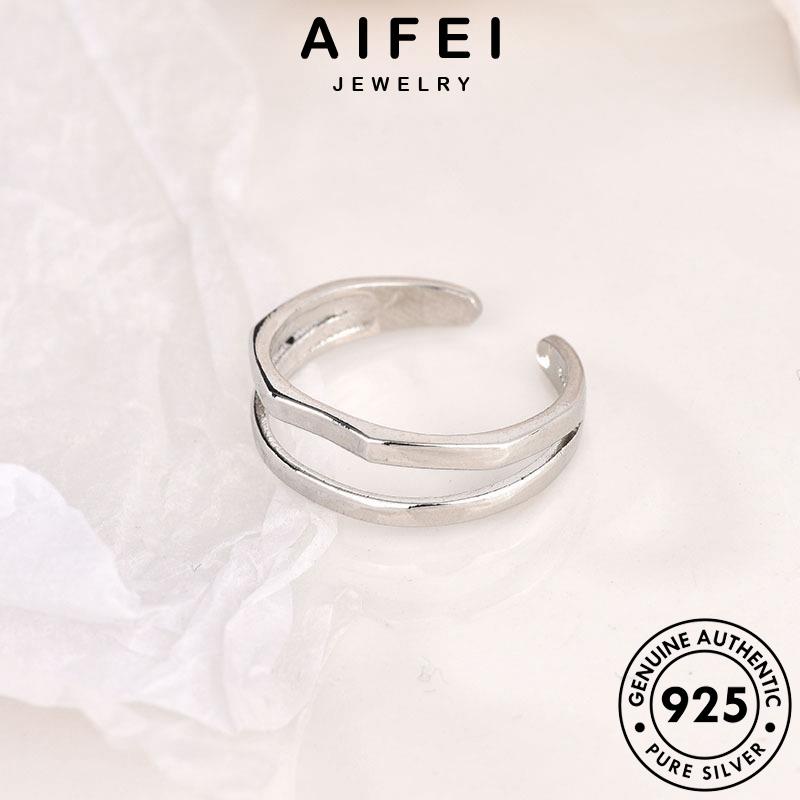 AIFEI JEWELRY quốc sức nữ nhẫn phụ nguyên học hàn bản kiện 925 thật vàng trang thời trang thời bạc hình R1132