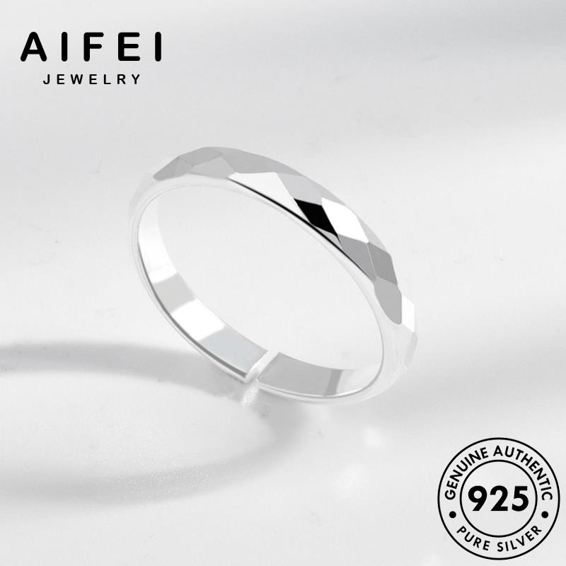AIFEI JEWELRY kiện phụ đơn nhẫn bạc thời bản thoi sức hàn hình nguyên thật 925 giản nữ quốc vàng trang R1103