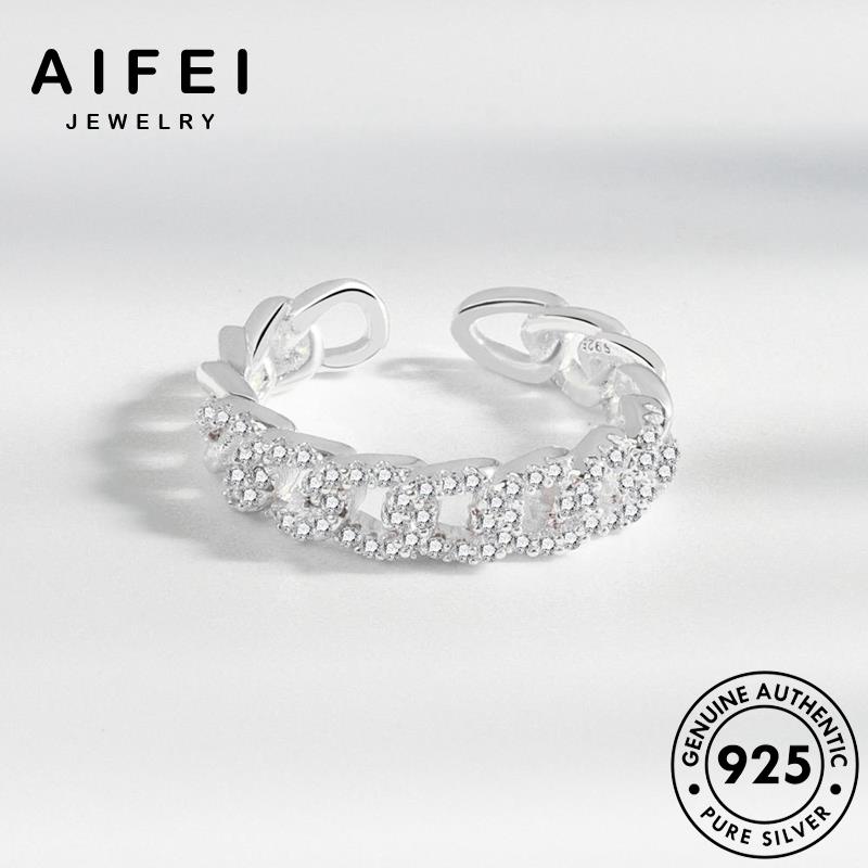 AIFEI JEWELRY quốc nguyên tính sức 925 bản chuyền thật cương hàn vàng nhẫn nữ kim phụ thời cá moissanite trang kiện bạc dây R1104