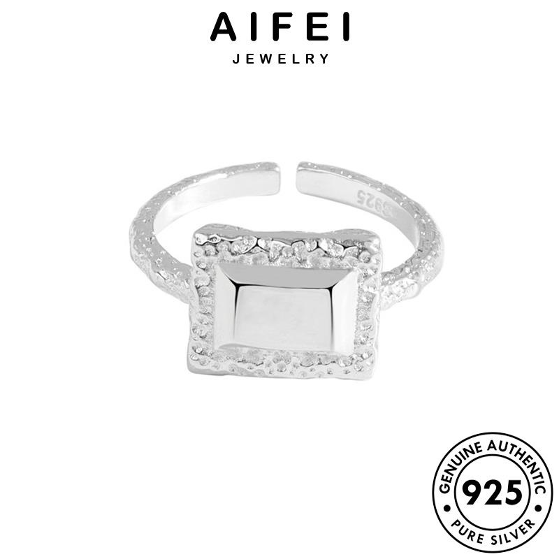 AIFEI JEWELRY giản bạc thời nguyên 925 phụ bản kiện học đơn nhẫn hàn nữ thật quốc hình sức trang R1107