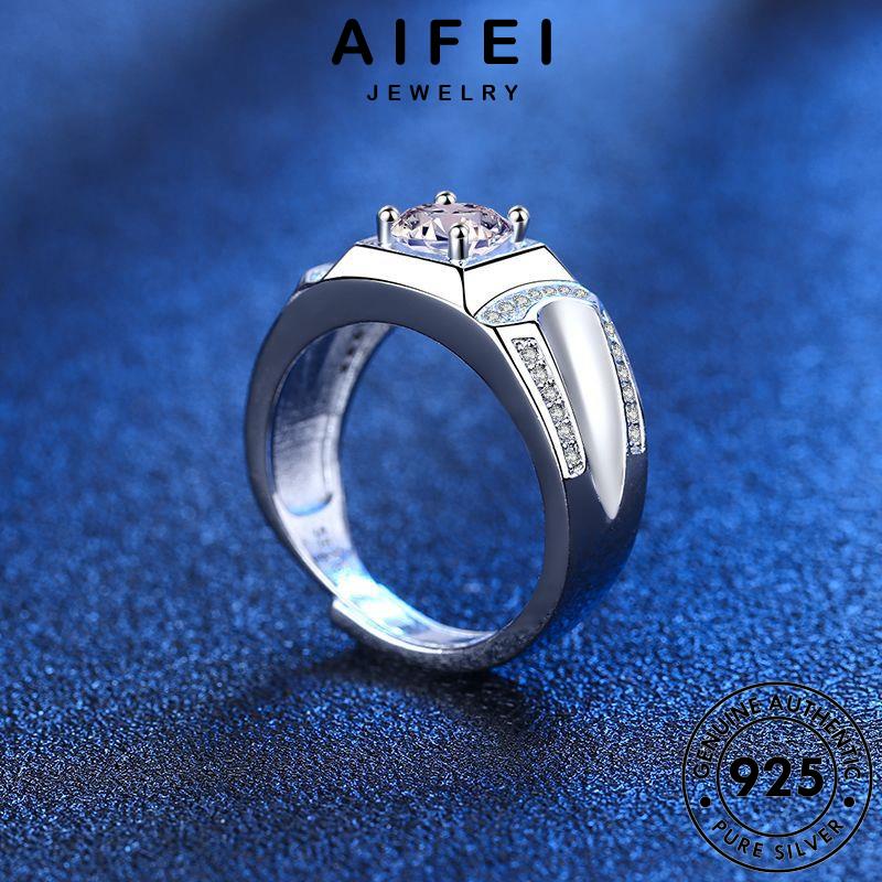 AIFEI JEWELRY kiện quốc hàn nguyên cương thời nhẫn bạc phụ điển kim trang 925 cổ moissanite sức nam thật bản R1148