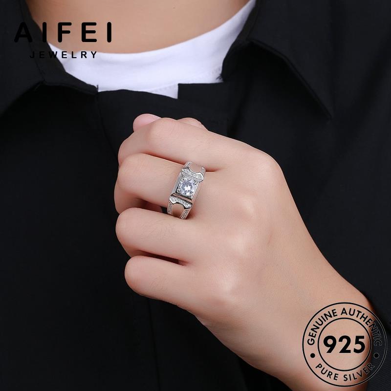 AIFEI JEWELRY kiện quốc hàn nguyên cương thời nhẫn bạc phụ điển kim trang 925 cổ moissanite sức nam thật bản R1148