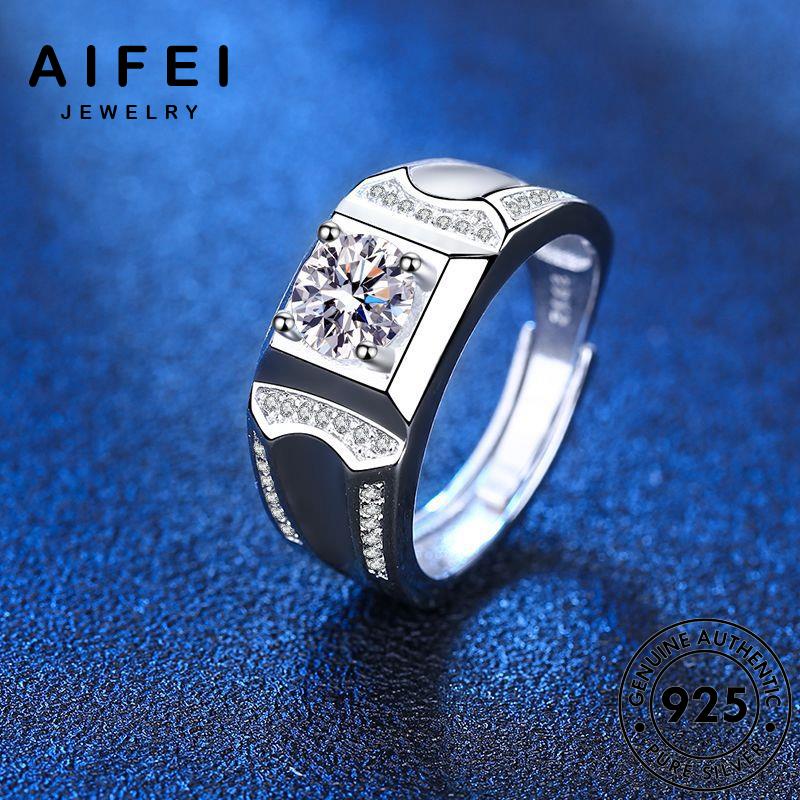 AIFEI JEWELRY kiện quốc hàn nguyên cương thời nhẫn bạc phụ điển kim trang 925 cổ moissanite sức nam thật bản R1148