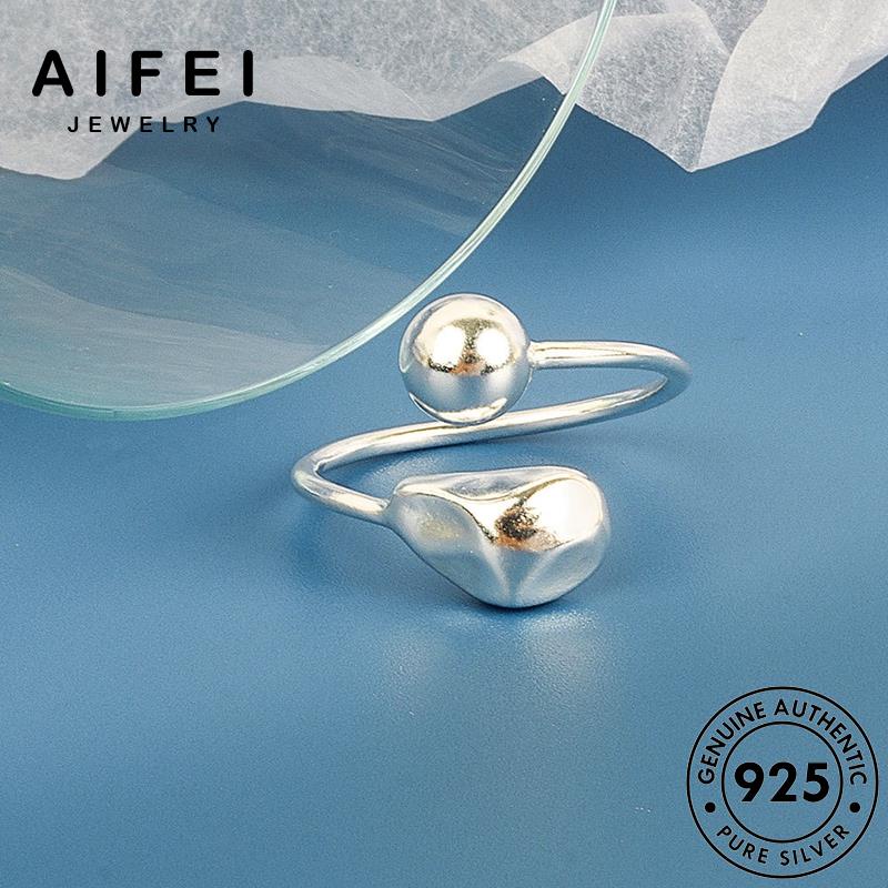 AIFEI JEWELRY 925 thời nước nguyên phụ hàn giản nữ quốc đơn vàng sức kiện bản trang nhẫn bạc thật giọt R1176