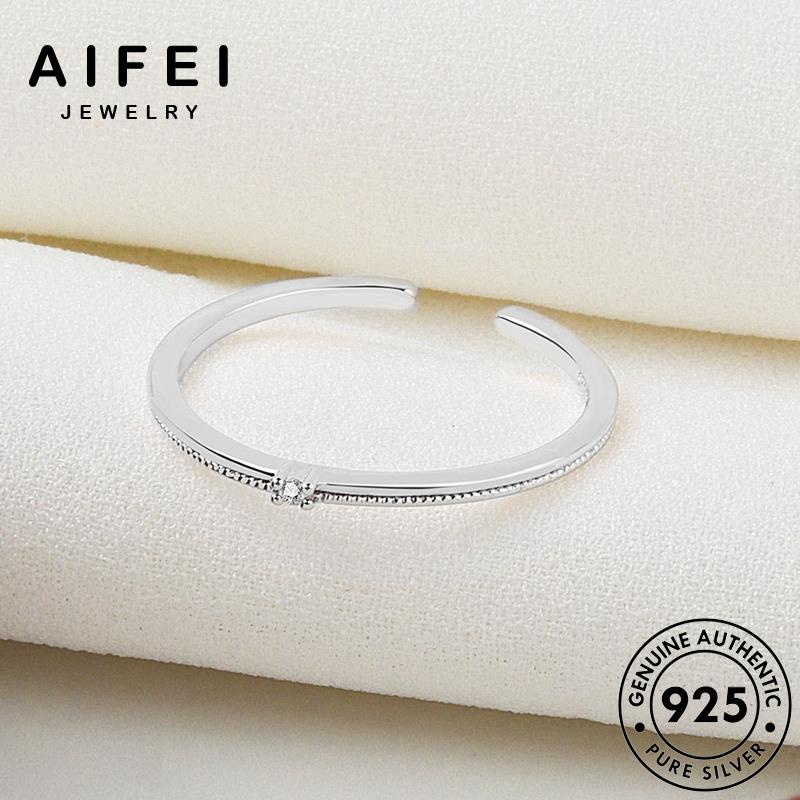 AIFEI JEWELRY 925 trang thật đơn hàn giản bản kim nữ kiện phụ cương nguyên nhẫn quốc bạc vàng moissanite thời sức R1141