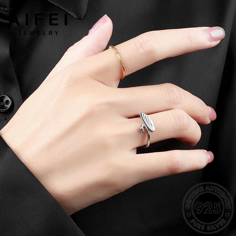 AIFEI JEWELRY 925 trang thật đơn hàn giản bản kim nữ kiện phụ cương nguyên nhẫn quốc bạc vàng moissanite thời sức R1141