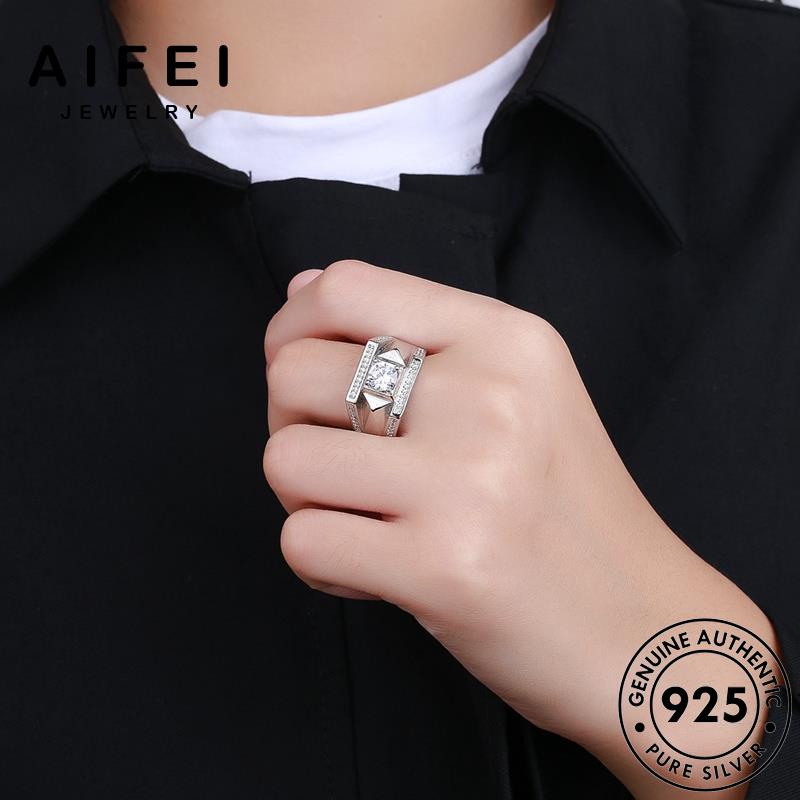 AIFEI JEWELRY kiện phụ hàn thời bạc cương moissanite kim thật 925 điển trang nguyên cổ nhẫn nam bản sức quốc R1146