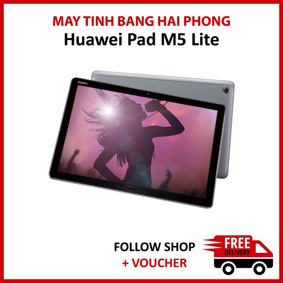 Máy tính bảng Huawei Mediapad M5 Lite màn hình rộng Full HD thiết kế âm thanh vòm sống động (Wifi)0