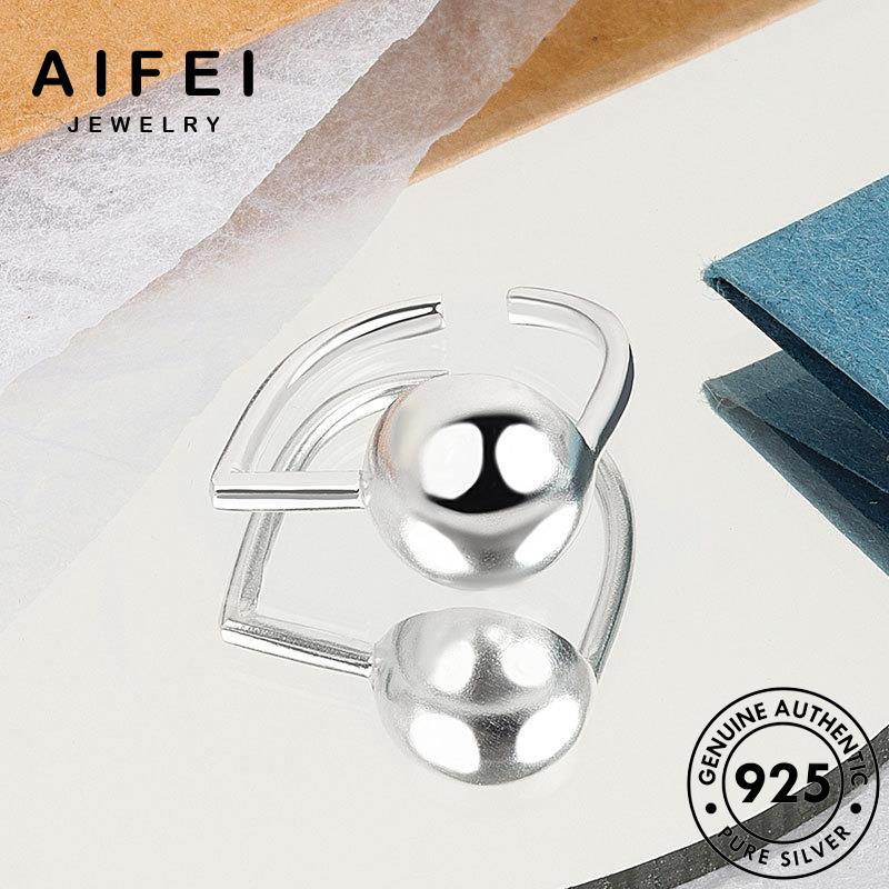 AIFEI JEWELRY giản đơn vàng nhẫn quốc nguyên bạc kiện sức 925 hàn phụ trang bản thật nữ bóng thời R1252