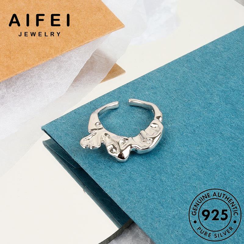AIFEI JEWELRY nhẫn bạc nữ sức kiện thời thật học phụ quốc 925 hàn trang nguyên bản vàng hình R1254