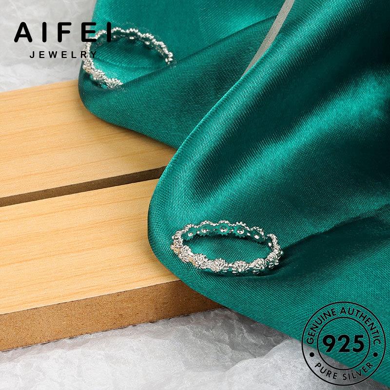 AIFEI JEWELRY bạc nữ thật dương nguyên giản vàng đơn thời kiện bản sức phụ nhẫn hướng trang hàn 925 quốc R1288