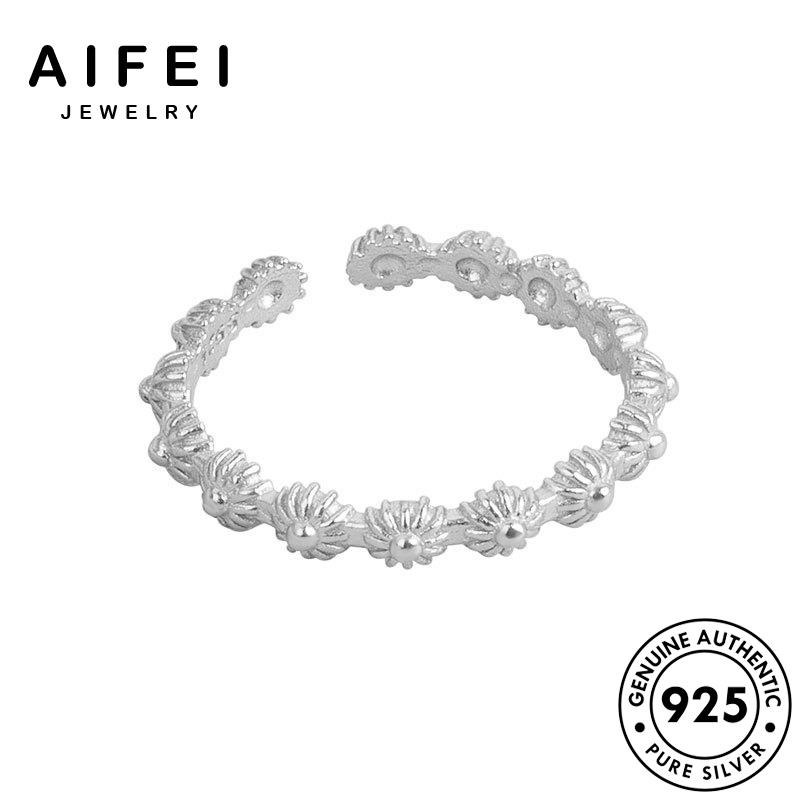 AIFEI JEWELRY bạc nữ thật dương nguyên giản vàng đơn thời kiện bản sức phụ nhẫn hướng trang hàn 925 quốc R1288
