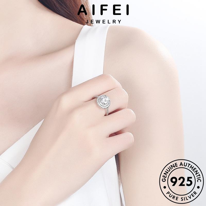 AIFEI JEWELRY moissanite thật nhẫn bạc kim ba nguyên trang quốc vàng kiện tầng thời 925 phụ bản nữ sang trọng cương hàn sức R1341