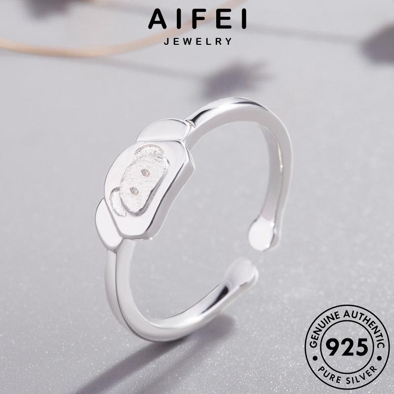 AIFEI JEWELRY nữ quốc lợn nhẫn ngào sức thật bản hàn thời ngọt nguyên bạc trang phụ kiện 925 R1578