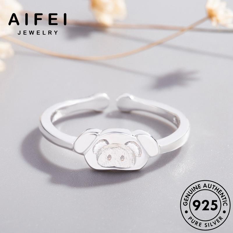AIFEI JEWELRY nữ quốc lợn nhẫn ngào sức thật bản hàn thời ngọt nguyên bạc trang phụ kiện 925 R1578