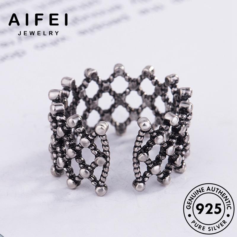 AIFEI JEWELRY phụ 925 nhẫn quốc hàn nguyên thật thời điển kiện bản cổ sức trang nữ bạc R1624