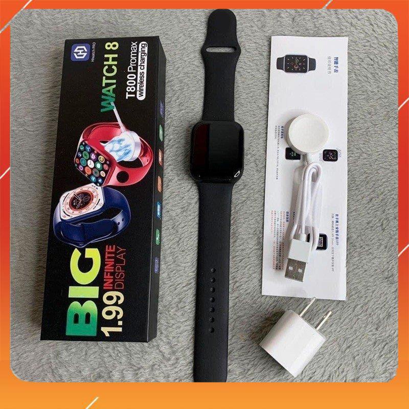Đồng Hồ Thông Minh Thế Hệ Mới T800 Promax Chống Nước Nghe Gọi Kết Nối Điện Thoại Nhận Thông Báo. Bản Mới Nhất 2023 có BH