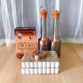 Cây lăn ngải đồng đôi kèm 1 hộp ngải điếu ông cụ 108 viên