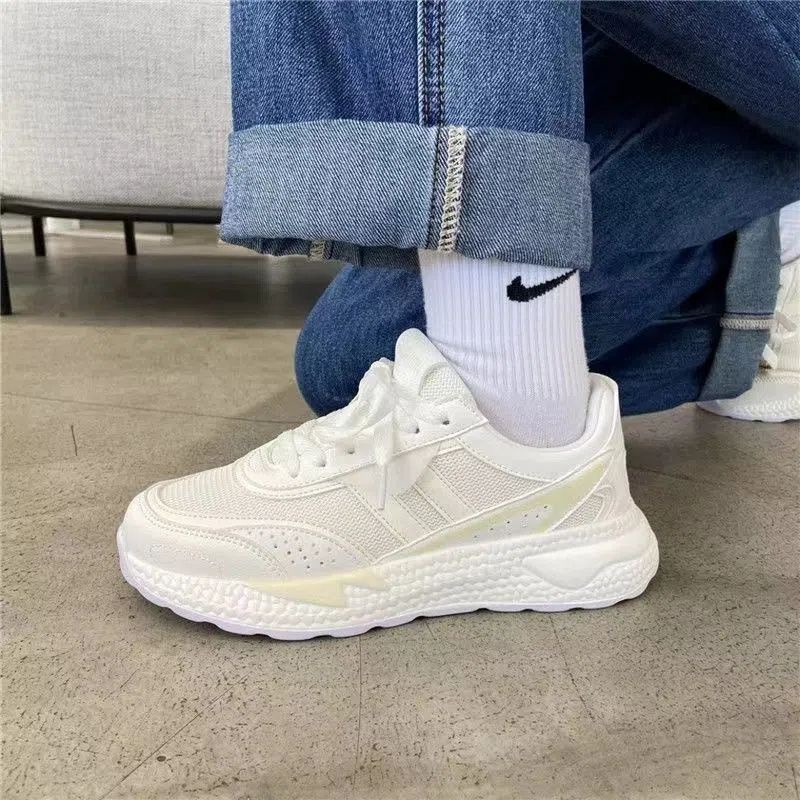 Giày Thể Thao Phối Lưới Thoáng Khí Phong Cách Retro Cho Nữ