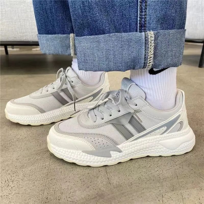 Giày Thể Thao Phối Lưới Thoáng Khí Phong Cách Retro Cho Nữ