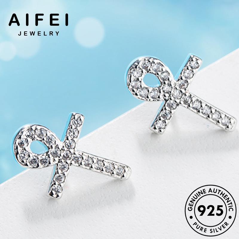 AIFEI JEWELRY trang phụ khuyên cương thật thời tròn 925 kim quốc nguyên đi bản qua tua sức nữ moissanite kiện tai vành bạc xỏ hàn bông Thời E566