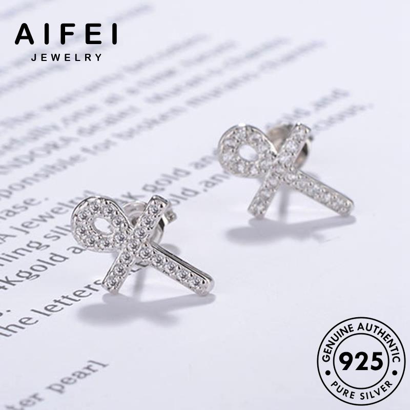 AIFEI JEWELRY trang phụ khuyên cương thật thời tròn 925 kim quốc nguyên đi bản qua tua sức nữ moissanite kiện tai vành bạc xỏ hàn bông Thời E566