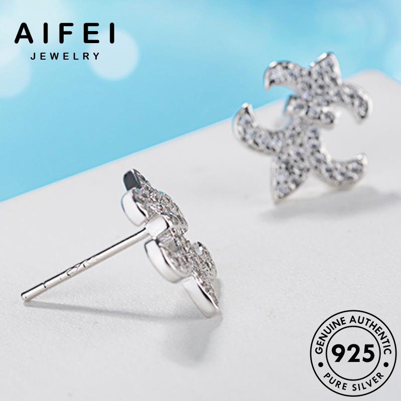 AIFEI JEWELRY tròn quốc nguyên tua Thời moissanite neo bản hàn vành thời bạc thật bông phụ trang tai sức 925 cương khuyên kiện kim nữ xỏ mỏ E640