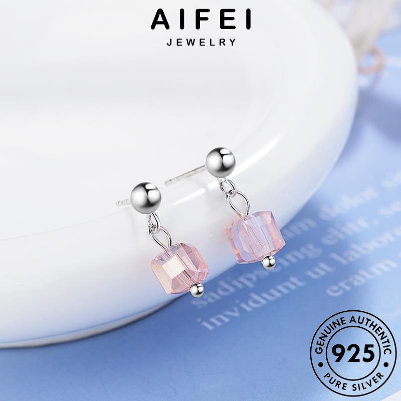 AIFEI JEWELRY phụ bạc khuyên tua pha quốc Thời nữ xỏ vàng bản thật khối tai lê thời trang cương 925 nguyên hồng kiện vành sức bông đường tròn hàn kim E768