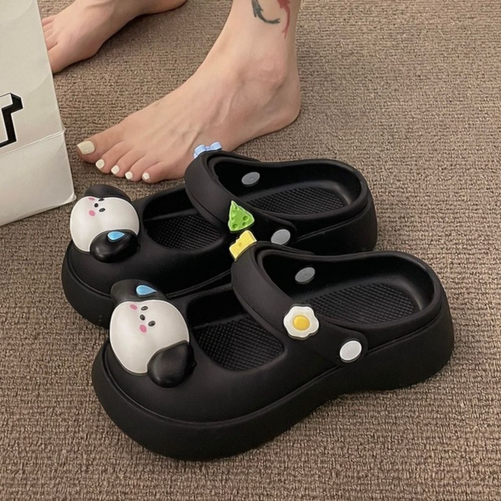 Dép Mary Jane Đế Dày Chống Trượt Thời Trang 2023 Dành Cho Nữ