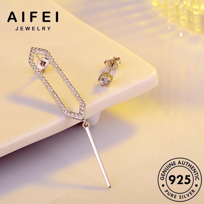 AIFEI JEWELRY bạc vàng tai sức hàn bông nữ tua bản 925 nguyên phụ trang xỏ Thời vành kim kiện tròn moissanite thật quốc cương tua khuyên thời E886