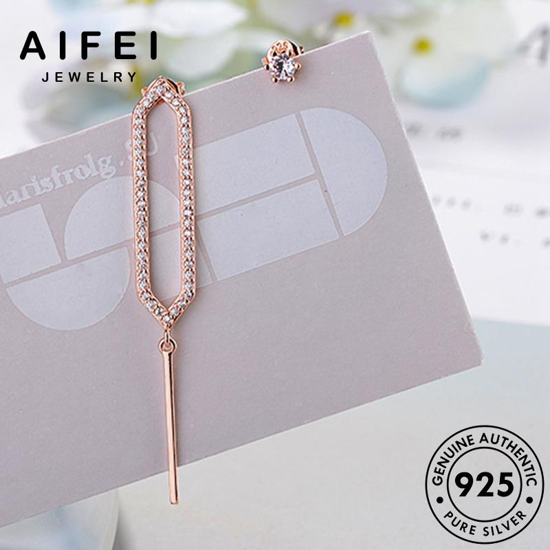 AIFEI JEWELRY bạc vàng tai sức hàn bông nữ tua bản 925 nguyên phụ trang xỏ Thời vành kim kiện tròn moissanite thật quốc cương tua khuyên thời E886