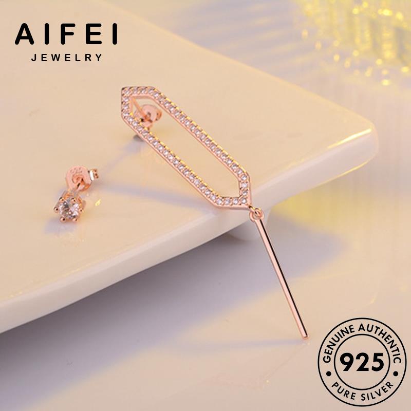 AIFEI JEWELRY bạc vàng tai sức hàn bông nữ tua bản 925 nguyên phụ trang xỏ Thời vành kim kiện tròn moissanite thật quốc cương tua khuyên thời E886