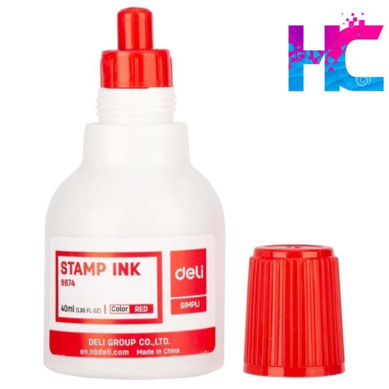 Mực dấu đỏ Deli 9874 - hang_chuan