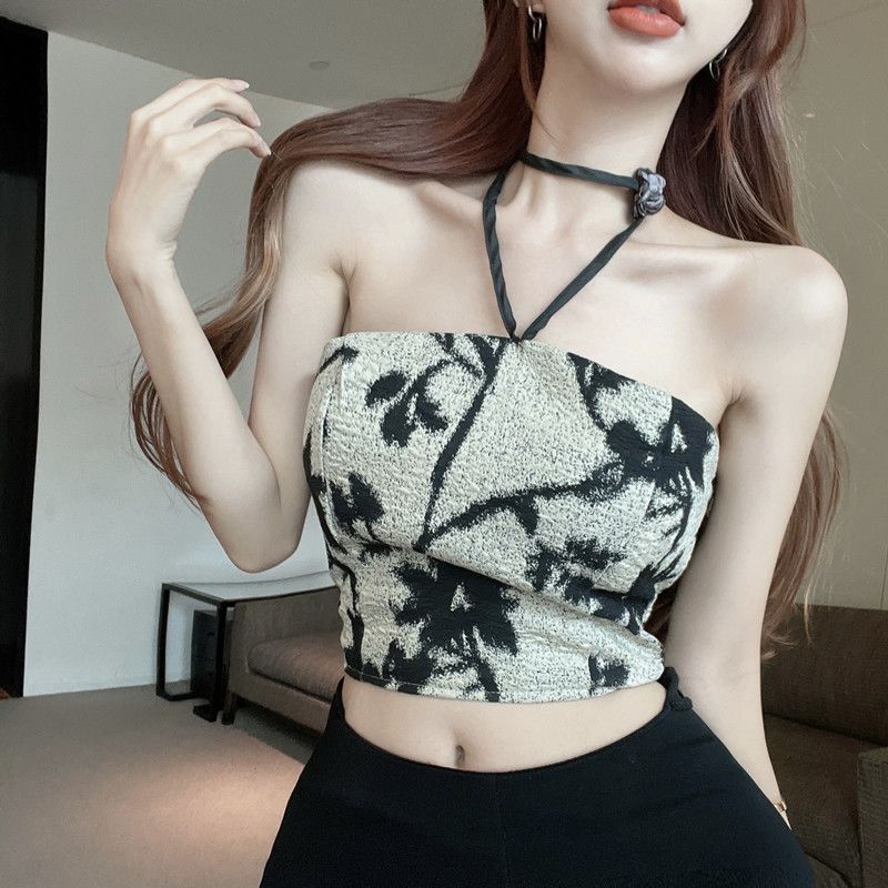Jiashucheng Áo Ống Croptop Sát Nách Thời Trang Mùa Hè Quyến Rũ Cho Nữ